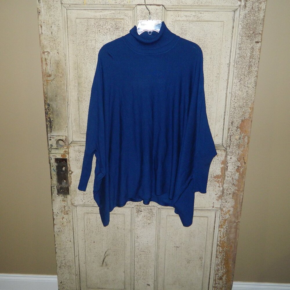Alfani Oversized Turtleneck Poncho Style Dolman Sweater Sz L (EE-27)